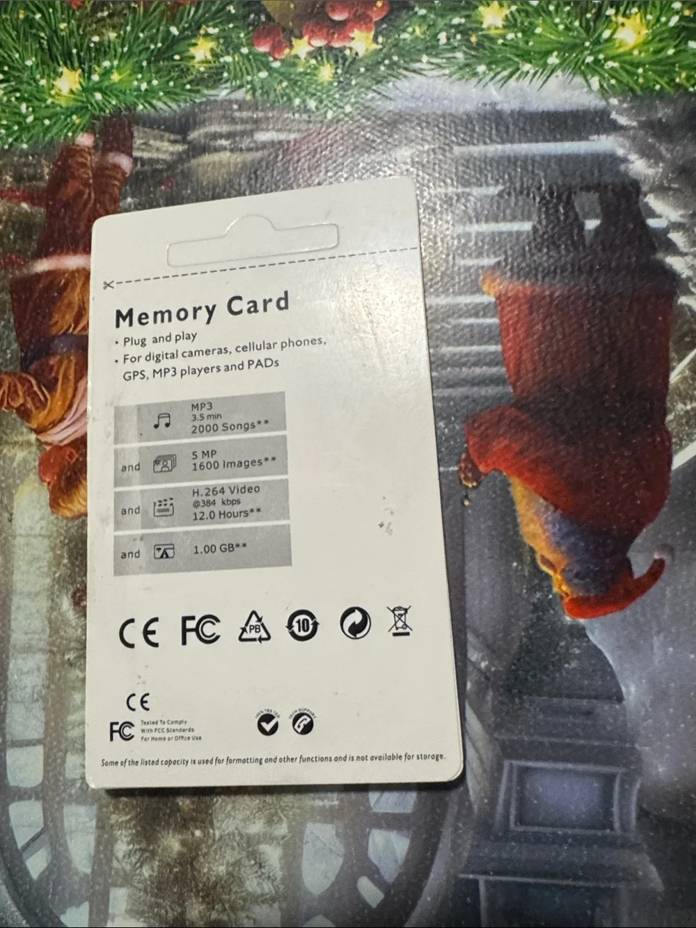 Sony red Memory Card with microSD Adapter
